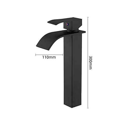 Mitigeur de lavabo for eau chaude et froide cascade dorée grand format - 3