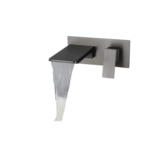 Grifo de fregadero de pared en cobre puro con diseño oculto total 3