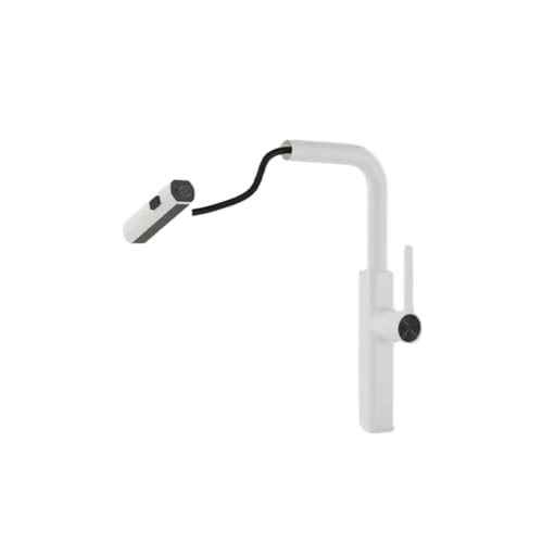 Grifo de cocina extraíble ZH1YFD gris con tres modos de pulverización y pantalla