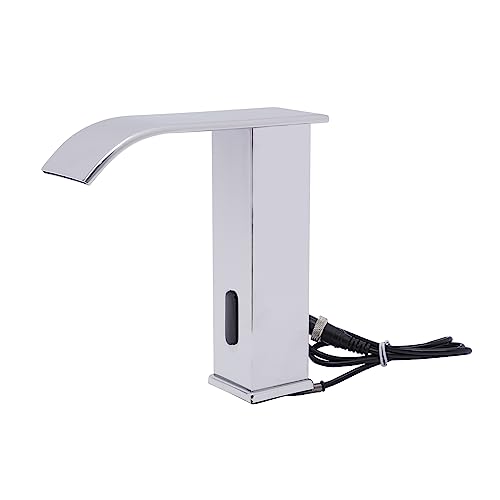 Robinet à capteur infrarouge 5 cm Distance du capteur 0-80 °C Plage de température Design sans contact Jet cascade Convient pour la maison Restaurant