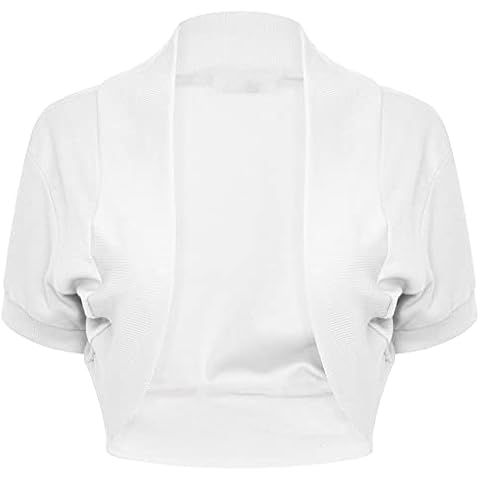 Loxdonz Girl's Short Sleeve Shrug Cover