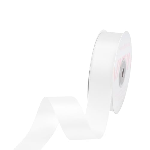 VATIN Double Face White Satin Ribbon 1