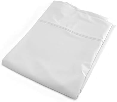 Sleepgram 300 Thread Count 100% Long Staple Cotton Set, Soft & Silky Sateen Weave, Hypoallergenic & Luxury Bedding, Standard Pillowcase, Set of 2, White