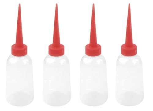 Image of Bottle Pour Spouts Lubricating Oil Dispenser Empty Sewing Machine Oil Bottle Tel Kuppi Empty Oil Dispenser - Pack of 4