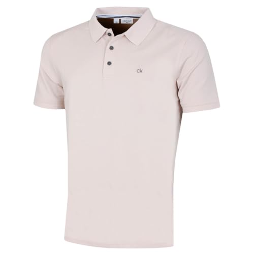 Calvin Klein Mens Campus Polo Shirt - Stone - M