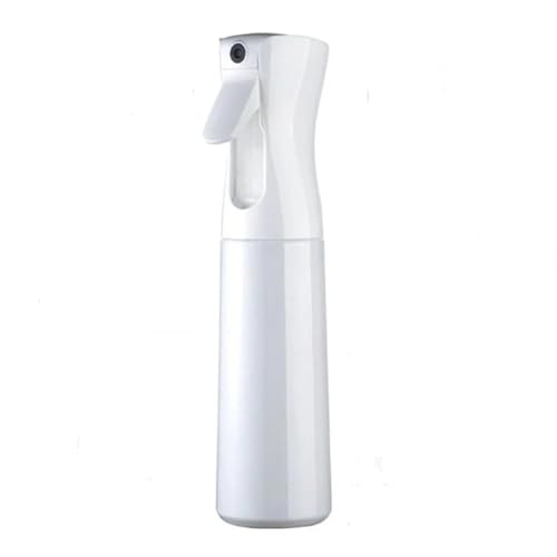 Shinekoo Hair Spray Bottle, 300ml Fine Continuous Mist Sprayer For Curly Hairstyling, Home Clean, Pets, Plants &Cleaning Skin Care (White)