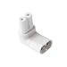 Produktbild Figure 8 Wechselstromadapter-Verlängerung, IEC 320 C7 auf C8, 90 Grad abgewinkelt, weiß