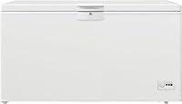 Beko HSM46740 Gefriertruhe groß, 451 l Nutzvolumen, 3 Gefrierkörbe, Temperaturalarm, abschließbar, Innenbeleuchtung, 36 db(A), Weiß