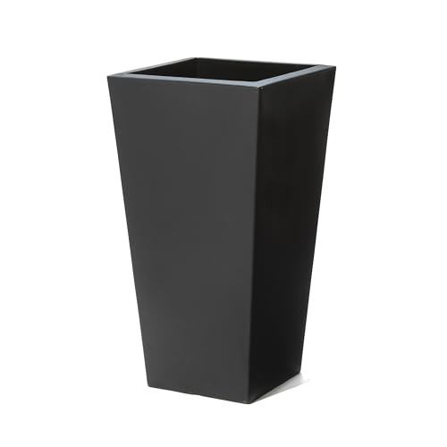 Step2 Tremont Tall Square Tapered Planter, Large Planters for Outdoor Plants, Gardening...