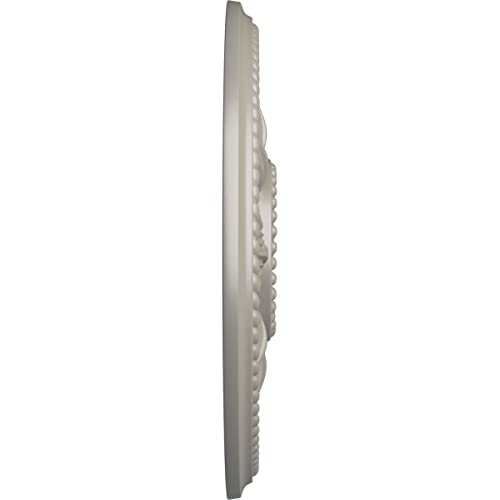 Image of Ekena Millwork CM18EDPWS Edinburgh Ceiling Medallion, Pearl White