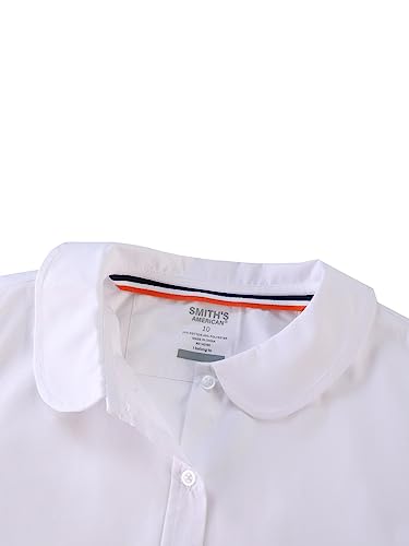 Smith's American Girls' S/S Button-Up Shirt - White, 182