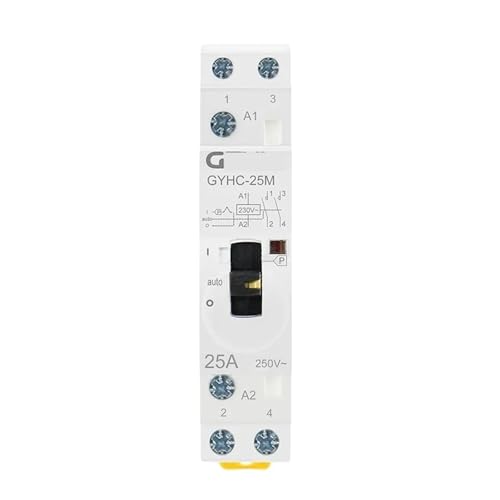 Contacteur rail Din 2P 25A 2NO 220V pour gestion électrique domestique