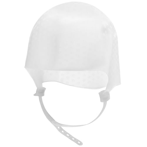 Bonnet à mèches pour cheveux bonnet en silicone souple et confortable avec sangle ajustable réutilisable pour coloration capillaire en salon de coiffure