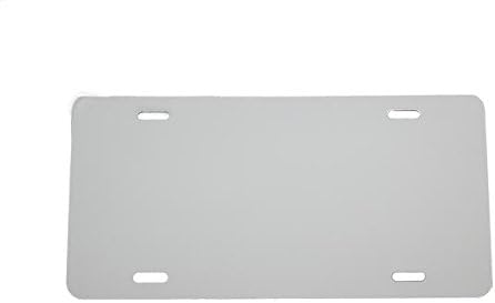 LICENSEPLATETAGS.COM White - Aluminum Blank License Plate - 12x6 .020 Gauge (0.5mm) Laser Cut - Made in USA
