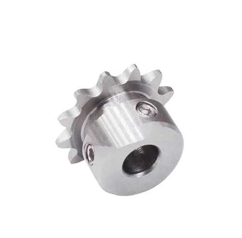 Bevel Gear Pinion Hardware Mechanical 1pcs 12 Teeth 04C Stainless Steel Industrial Drive Sprocket Wheel Chain Gear 12T Bore 6 6.35 7 8 10 12mm(10mm)
