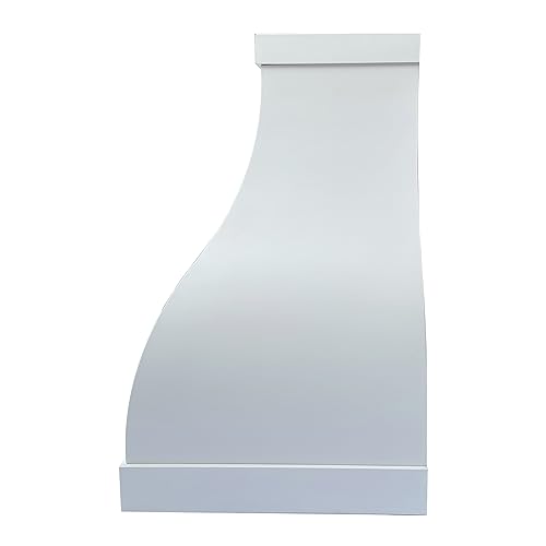 SINDA Hancrafted Matte Stainless Steel Range Hood Wall Mount High Airflow Cenrtifugal Blower, Ductless Conversion Kit, Vent Liner and Internal Motor, 40"W x 25"D x 39"H
