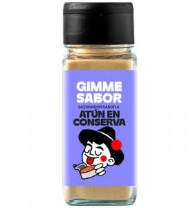 Especias con sabor a Atún en conserva I Sazonador vegano con sabor a Atún en conserva I Sazonador Vegetal I Sin alérgenos, sin gluten y sin aditivos I Vegano al 100% I 55g I GIMME SABOR