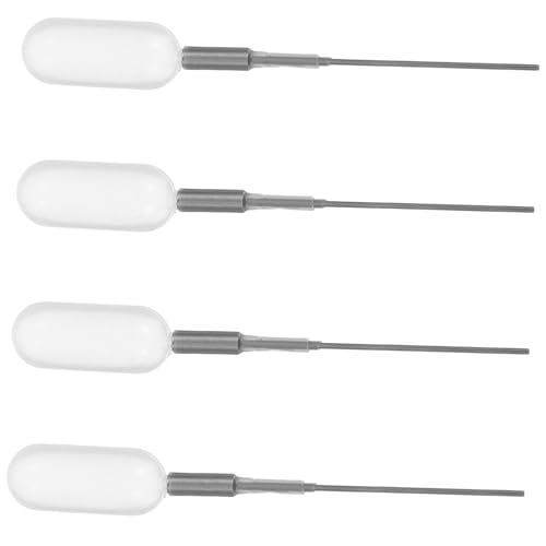 Healifty 4Pcs Pipettes Droppers Essential Oil Dispenser Transfer Tool Clear Liquid Dispensing for Perfumes User Friendly Design Versatile Compatibility for Bottles