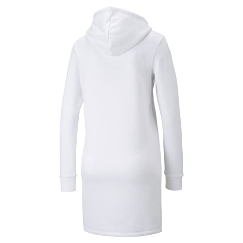 PUMA PUMA Women's Essentials+ Frozen Flower Graphic Hooded Dress, White, Medium