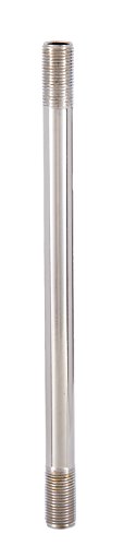 Image of B&P Lamp 10 Inch Nickel Plated 1 /8 IP Steel Threaded Rod
