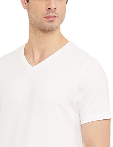 Image of Amazon Brand - Symbol Men's Solid Cotton T Shirt | Plain | V Neck | Half Sleeve-Regular Fit | Combo Pack of 3 (Available in Plus Sizes)