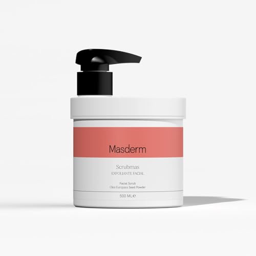 MASDERM | Exfoliante Facial Profesional 500ML | Peeling Facial | Gel Limpiador | Crema para Mujer y Hombre | Gel Facial Natural | Exfoliante Piel Grasa y Seca | Quimico