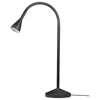 IKEA Bendable, Simple, Clean Design LED Work Lamp for Reading Room, Office Room, Living Room (Black)