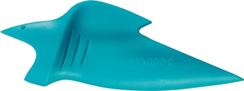 Maped - 10x abnehmbare Fingerführungen für Dreikant-Bleistifte KIDY’LEARN – Fingerführung in Hai-Form – weiches Material – Werkzeug zum Erlernen des Schreibens für Kinder
