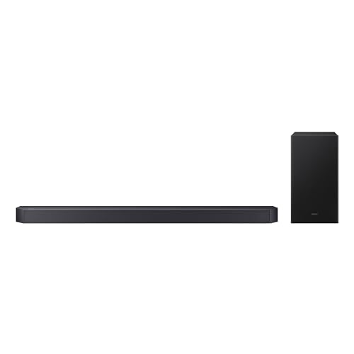 Samsung Q-series Soundbar Q600F 3.1.2 ch Subwoofer True 3.1.2ch Sound Dolby Atmos/DTS Virtual:X Q-Symphony Adaptive Sound HW-Q600F/ZN (2025 - UAE Version)