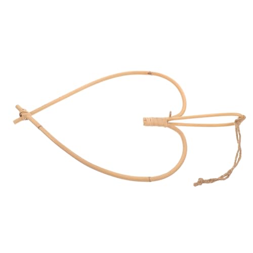 Alipis Decoración de Pared Corazón Ratán Colgante Ornamento para Dormitorio Adorno Mural Artesanal Natural Elegante para Habitaciones Románticas