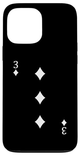 Three of Diamonds �|�[�J�[�J�[�h �g�����v �u���b�N�W���b�N�J�[�h �X�}�z�P�[�X iPhone 13 Pro Max �p