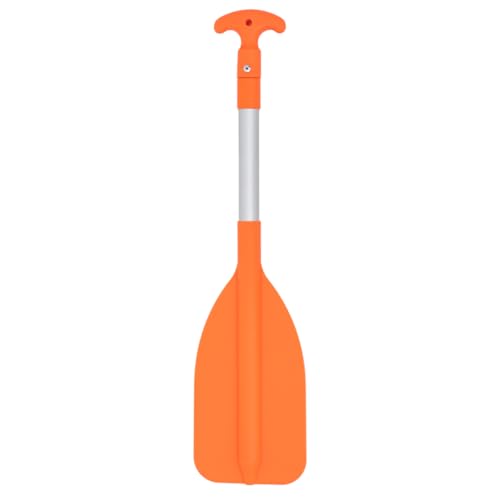 HEYTUR Paddle with Pumping and Spraying 25''-43'' Aluminium Shaft for Kayaing Boating Canoeing River Tubing (Orange)