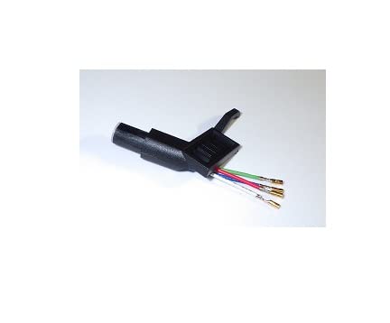 Straight Tonearm Turntable Headshell equipped with color coded OFC gold plated clip cartridge leads and cartridge mounting kit