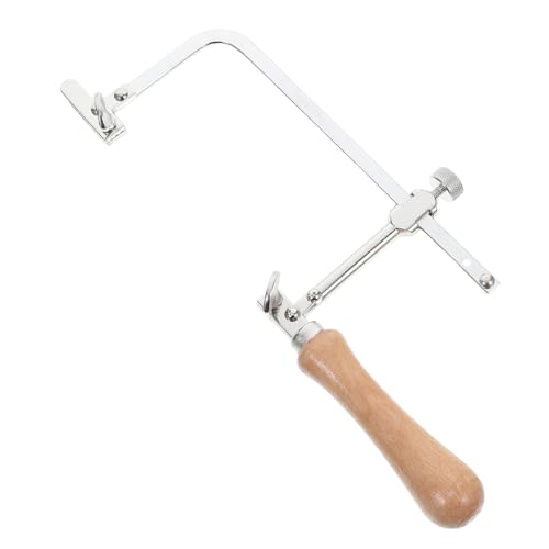 HOUDERCO À Chantourner Avec Cadre Métallique Et Poignée Ergonomique Pour Découpe Précise De Bijoux Et