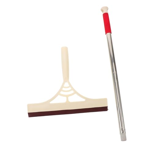 Ipetboom Escobilla para Multifuncional con Mango Ajustable Telescópico para Limpieza sin Marcas Cristales Ducha Ventanas y Superficies del