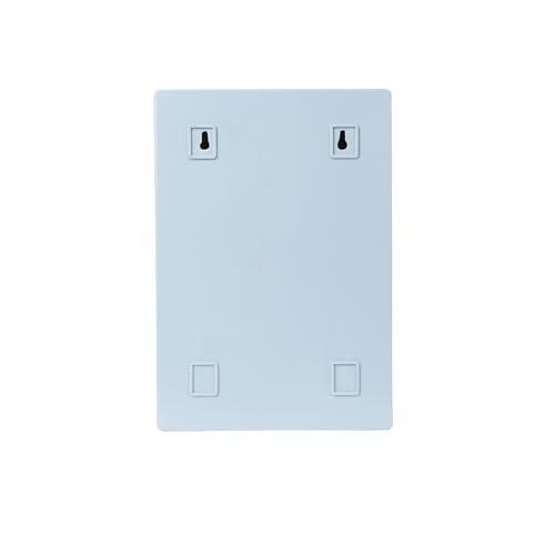Image of PGen Plastic Small Size Mini Rectangular Shape Wall Mounted Mirror Storage Cabinet Organiser Shelf For Bathroom Kitchen Washbasin Dressing Room (Grey)