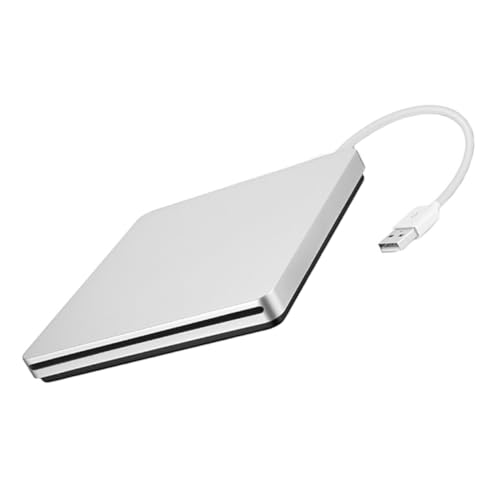 Lecteur DVD-rom Externe Argenté pour Regarder des Films sur PC