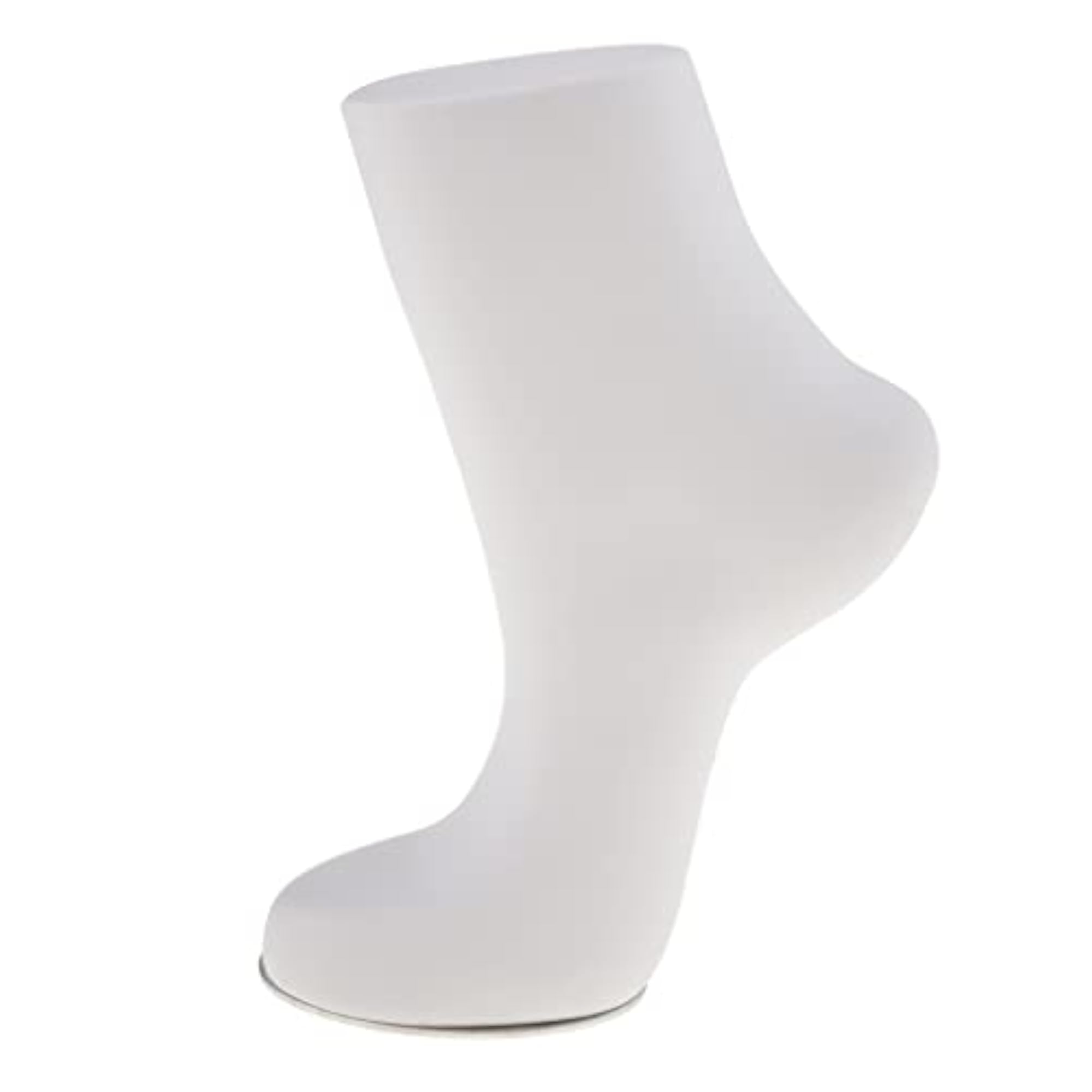 Adult Unisex PVC Mannequin Foot Display Socks, Medium