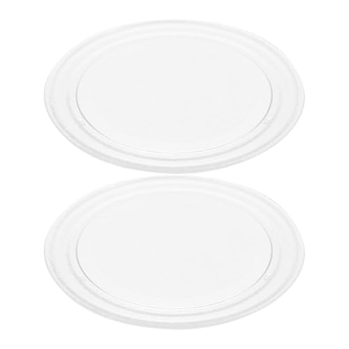 Bandeja de vidrio para microondas de 25.5cm con base giratoria estable Luxshiny repuesto de platos
