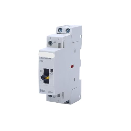 Contactor modular HCH8s-25M para solucionar fallos de automatismo con bypass manual de 2 polos