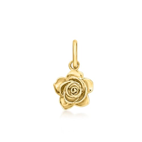 Pure Collection Ross-Simons Italian 14kt Yellow Gold Rose Charm