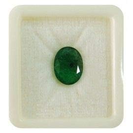 Émeraude naturelle de Zambie 8 carats panna pierre précieuse verte véritable