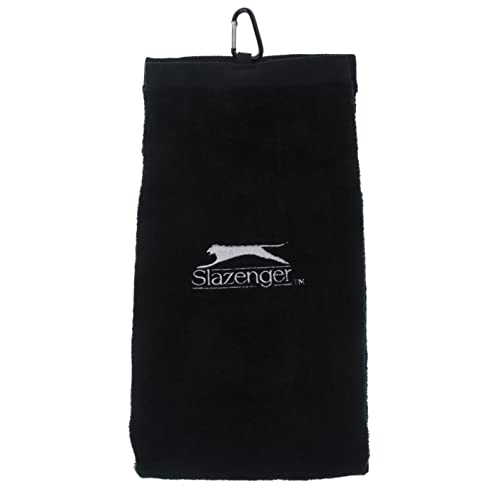 Slazenger Unisex Golf Towel - Black