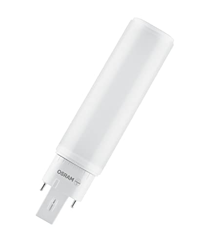 OSRAM DULUX D 18 LED-Lampe für G24D-2 Sockel, 7 Watt, 640 Lumen, Warmweiß (3000K), rotierbar, Ersatz für herkömmliches 18W-Dulux Leuchtmittel