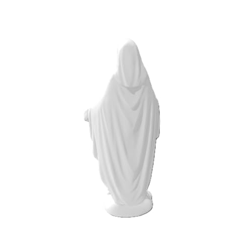 Estatua Virgen María Znet3D 5.5 in Blanco PLA miniatura 4