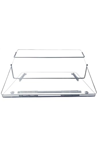Image of Acrylic Table Top Elevator Writing Desk Standard 7mm Thickness - Transparent Color with Height Adjustable 24 * 18 Inch Size