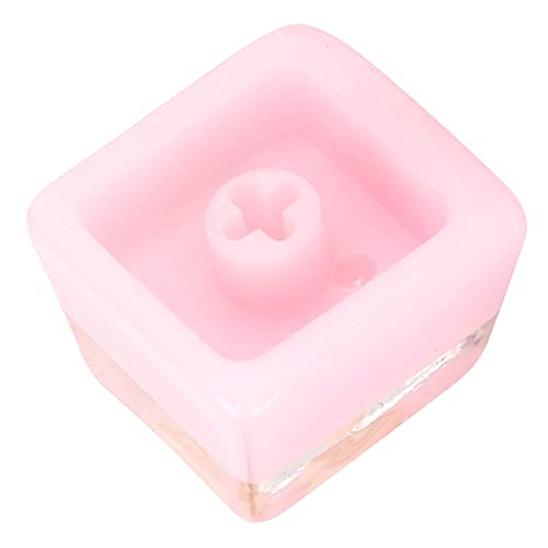 Yoidesu Resin Keycap, Artisan Keycap Hand‑Made Corrosion‑Resistant Universal Mechanical Keyboard Accessories(Pink Heart) - Image 2