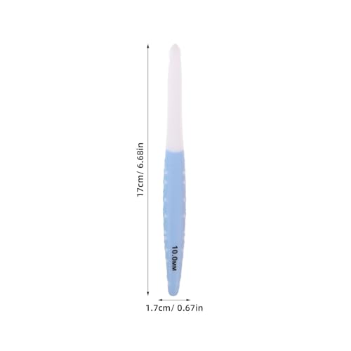 LOCZUK 3pcs Soft Handle Crochet Hooks Set 9mm 10mm 12mm for Accurate Stitch Placement and Ergonomic Comfort, Yarn Hooks for DIY Crafts and Beginner Knitting Tools Users