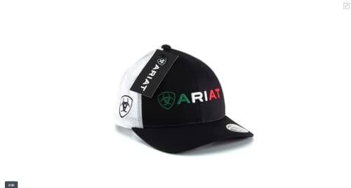 Ariat Mexican Flag Lettering Cap, Black #TOP2