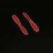 20PCS RC Toy Propeller 55mm 2-Blades CW CCW Propeller for RC Toy DIY Model Toy Parts (Red)
